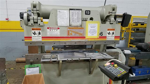 Accurpress 60 ton x 72 inch, Machine ID: 6554